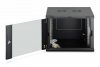 Digitus Szafa sieciowa wisząca Dynamic 19 9U rack 474x600x600mm, drzwi szyba, czarna, niezłożona, 60kg